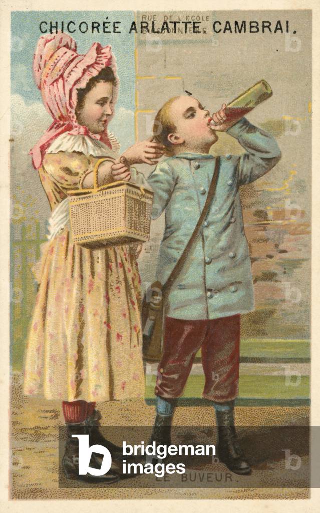 The drinker (chromolitho)