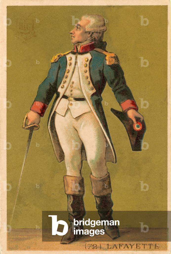 Marquis de Lafayette (chromolitho)