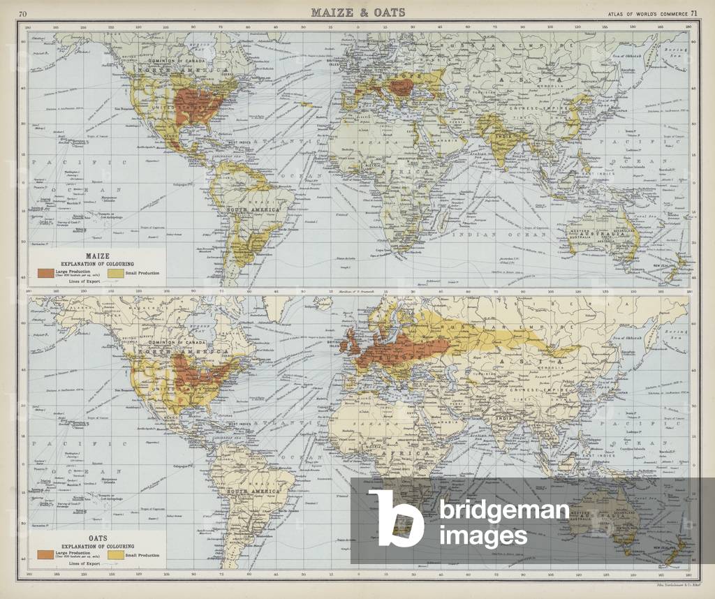 Maize and oats (colour litho)