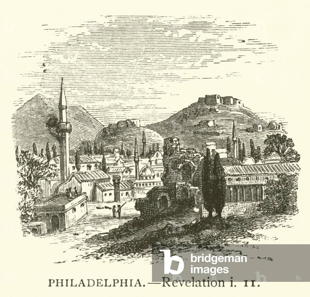 Philadelphia, Revelation, i, 11 (engraving)