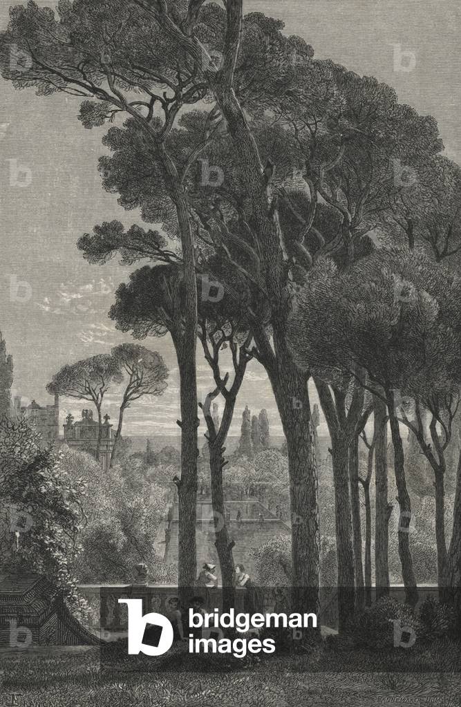Villa D'Este A Tivoli (engraving)