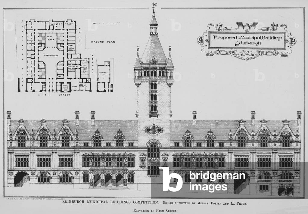 Edinburgh Municipal Buildings Competition (engraving)