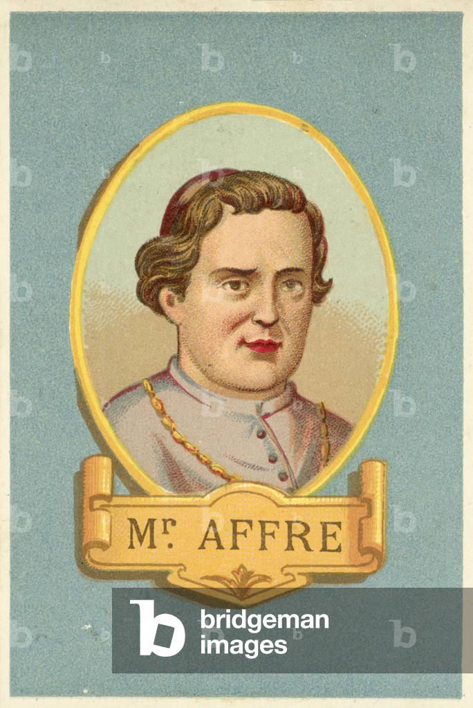 Mr Affre (colour litho)