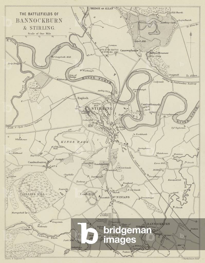 The Battlefields of Bannockburn and Stirling (engraving)