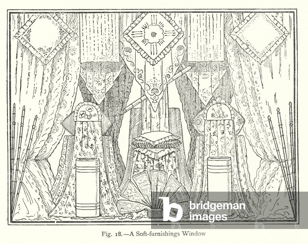 A Soft-furnishings Window (litho)