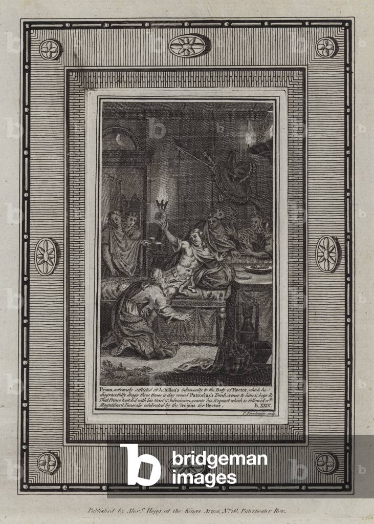 Illustration for Homer's Iliad (engraving)