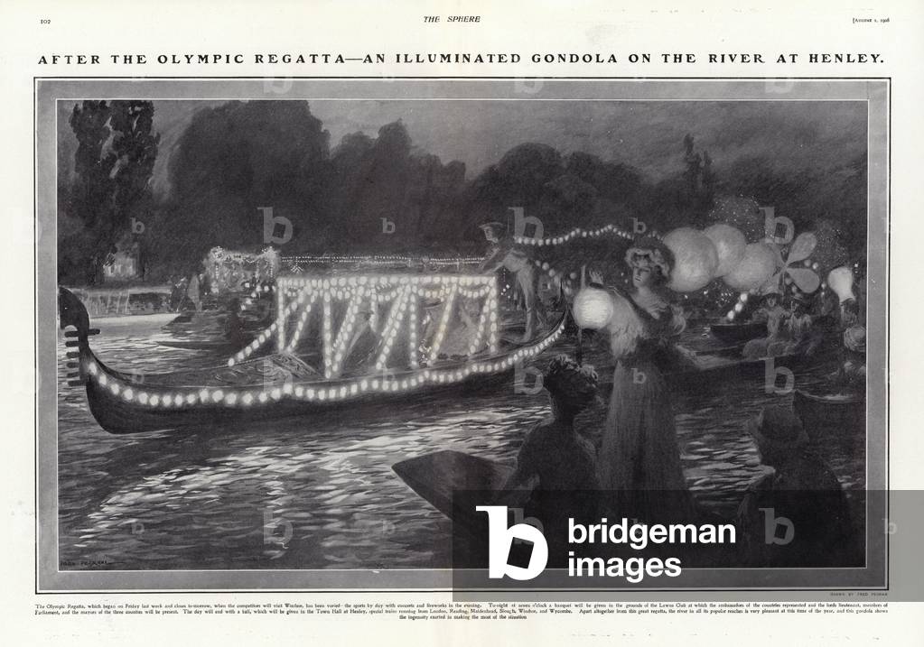 After the Olympic Regatta (litho)