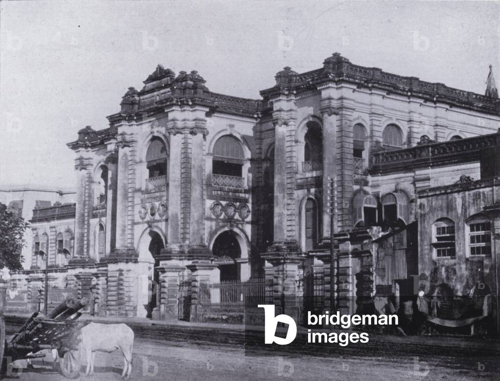 Calcutta: The Bank of Bengal (b/w photo)