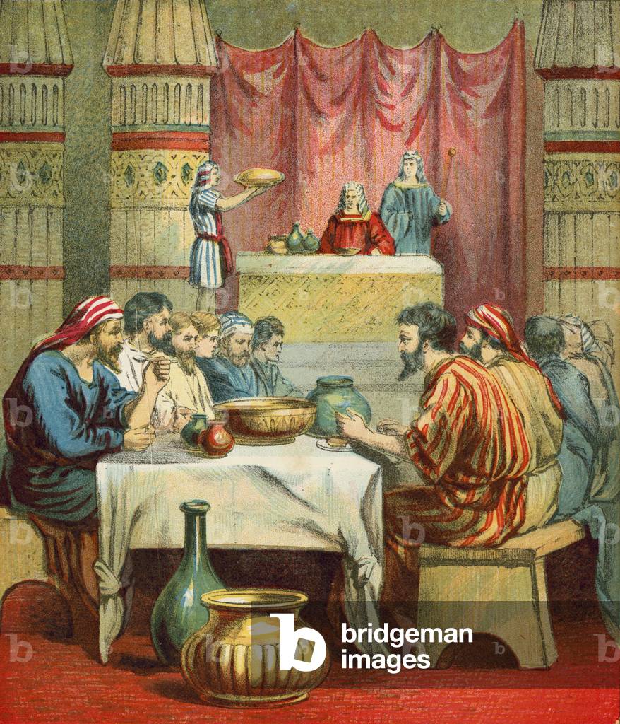 Joseph's brothers in Egypt (chromolitho)