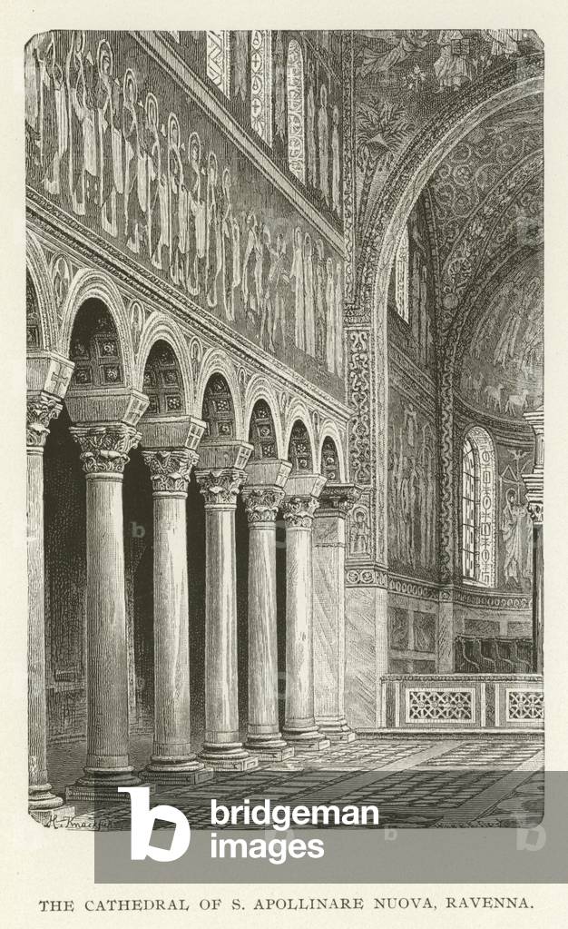 The Cathedral of S Apollinare Nuova, Ravenna (engraving)
