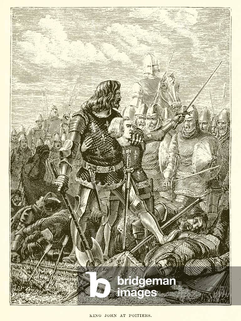 King John at Poitiers (engraving)