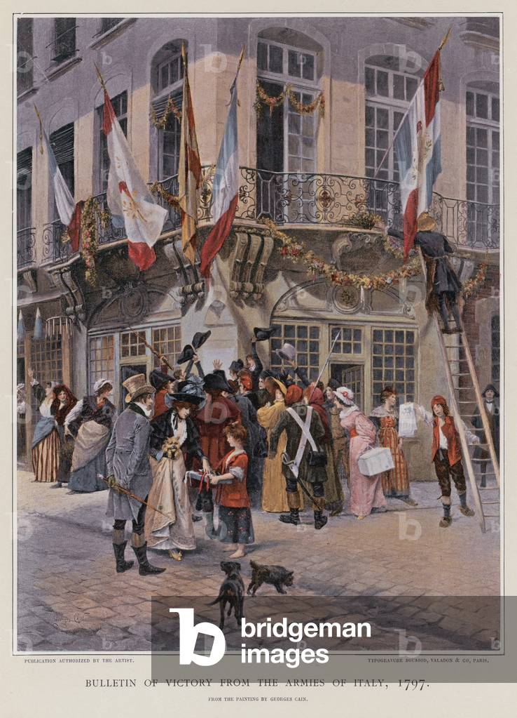 Bulletin of victory from the armies of Italy (colour litho)