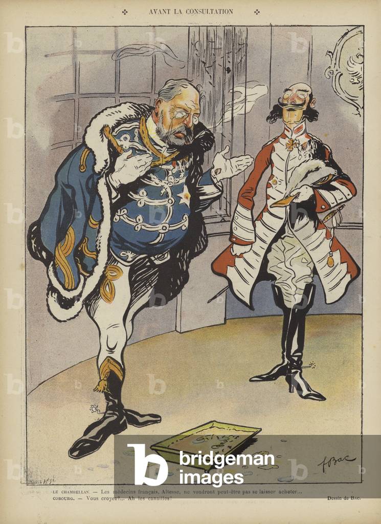 Illustration for Le Rire (colour litho)