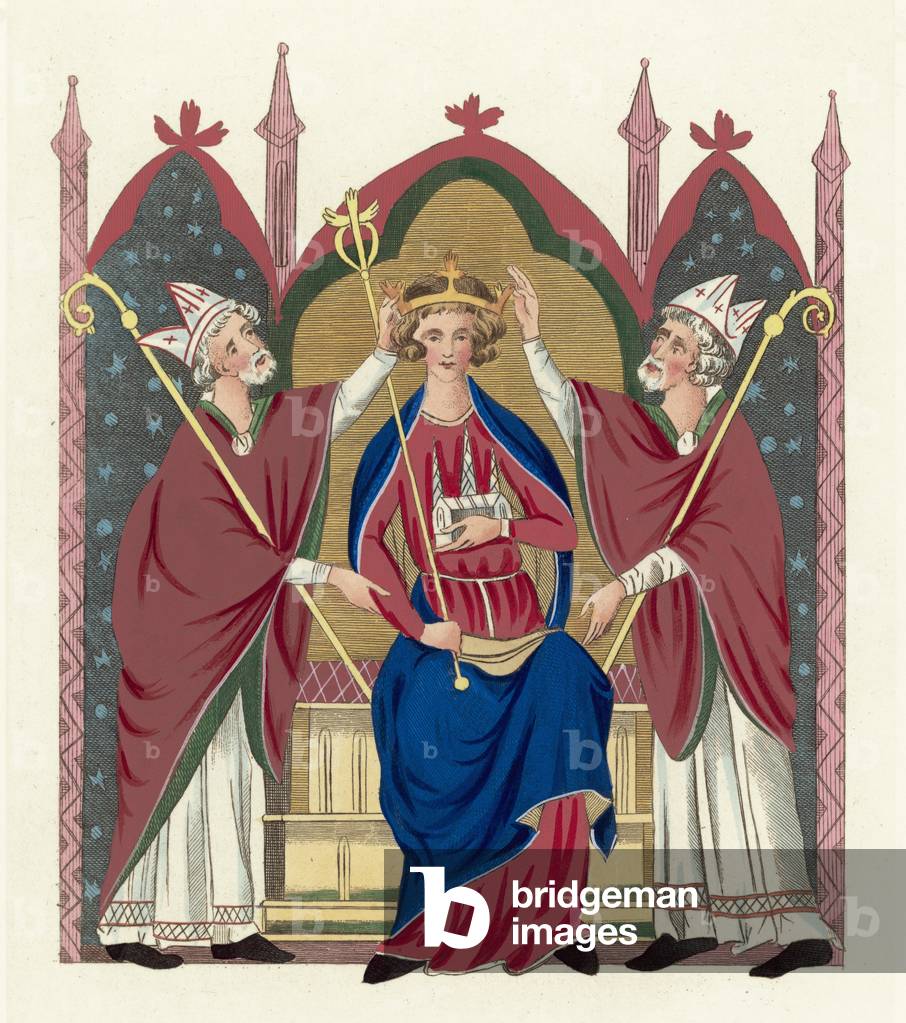 King Henry III (coloured engraving)