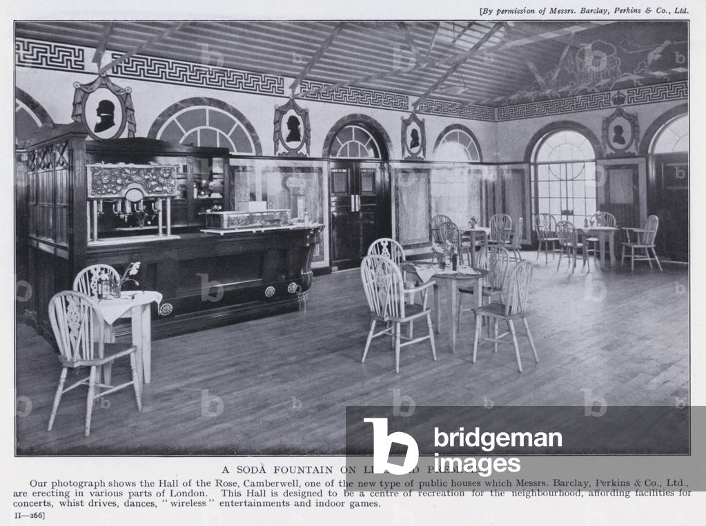 A Soda Fountain on Licensed Premises (b/w photo)