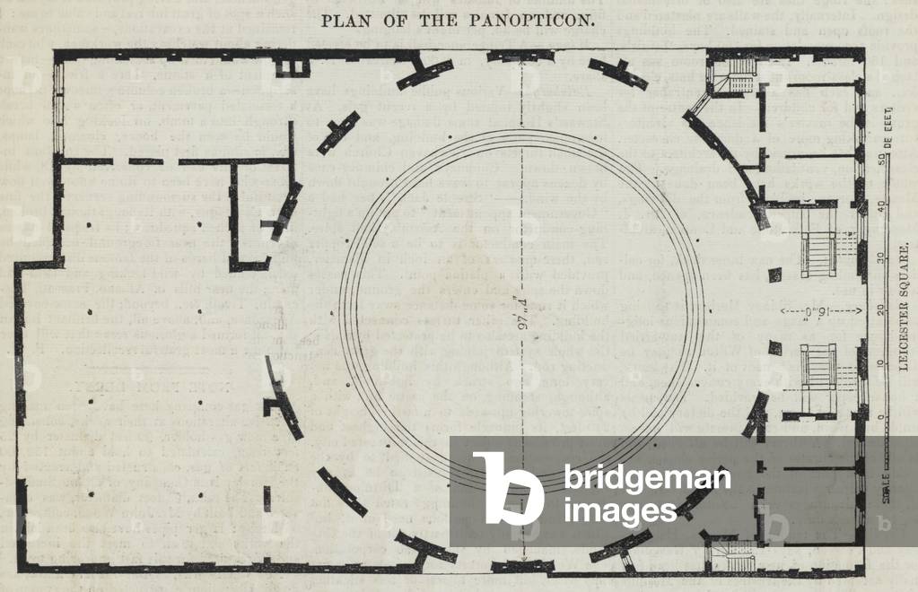 Plan of the Panopticon (engraving)