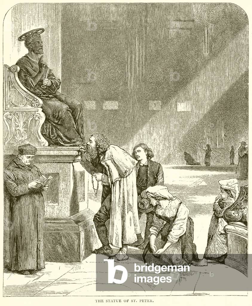 The Statue of St. Peter (engraving)