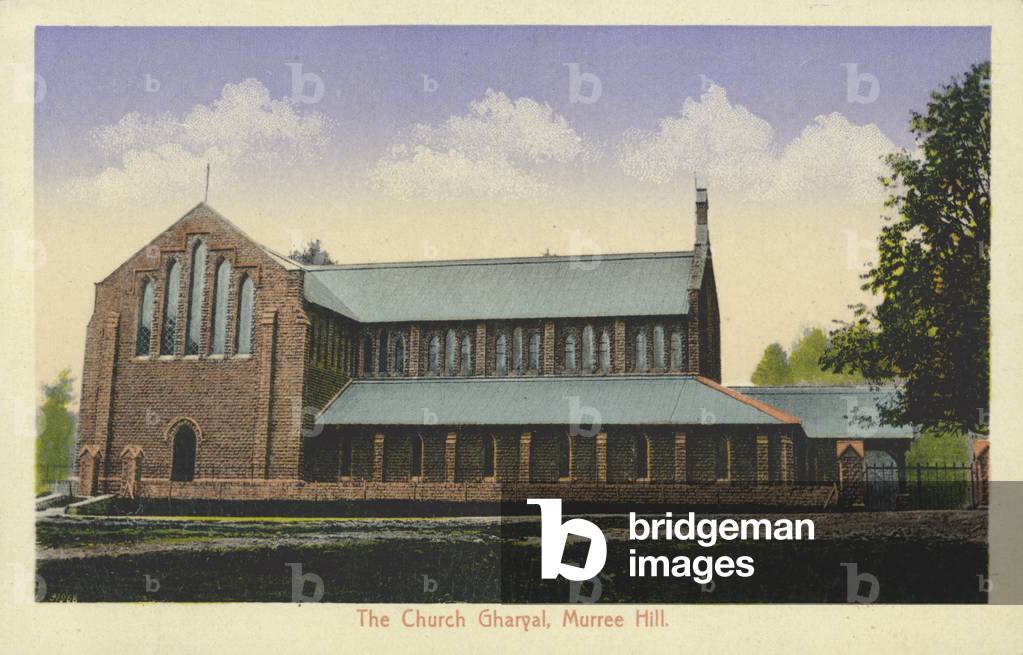The church, Gharyal, Murree Hill, India (now Pakistan) (colour photo)