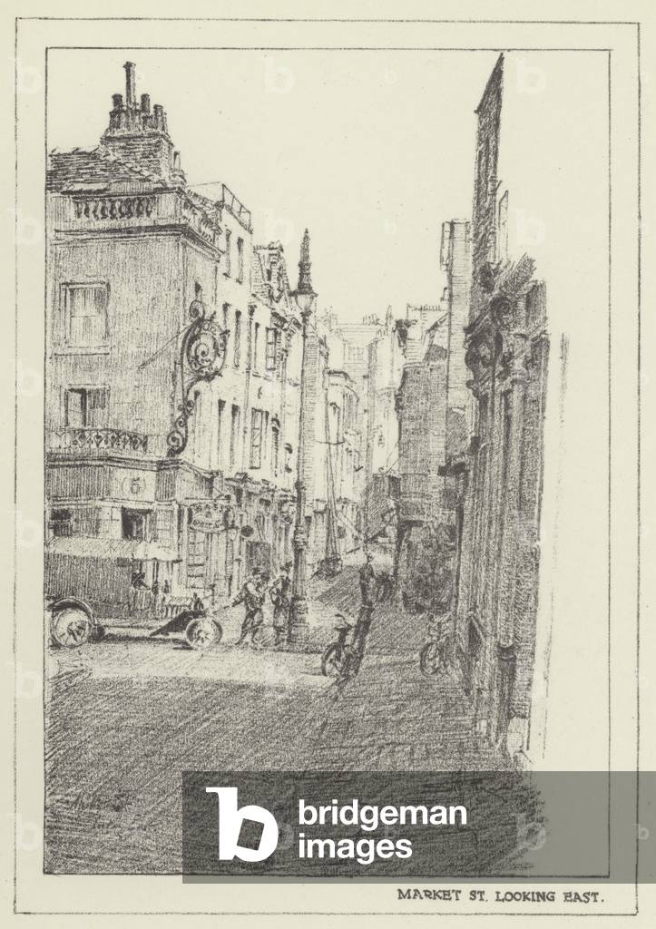 Market Street, looking East (litho)