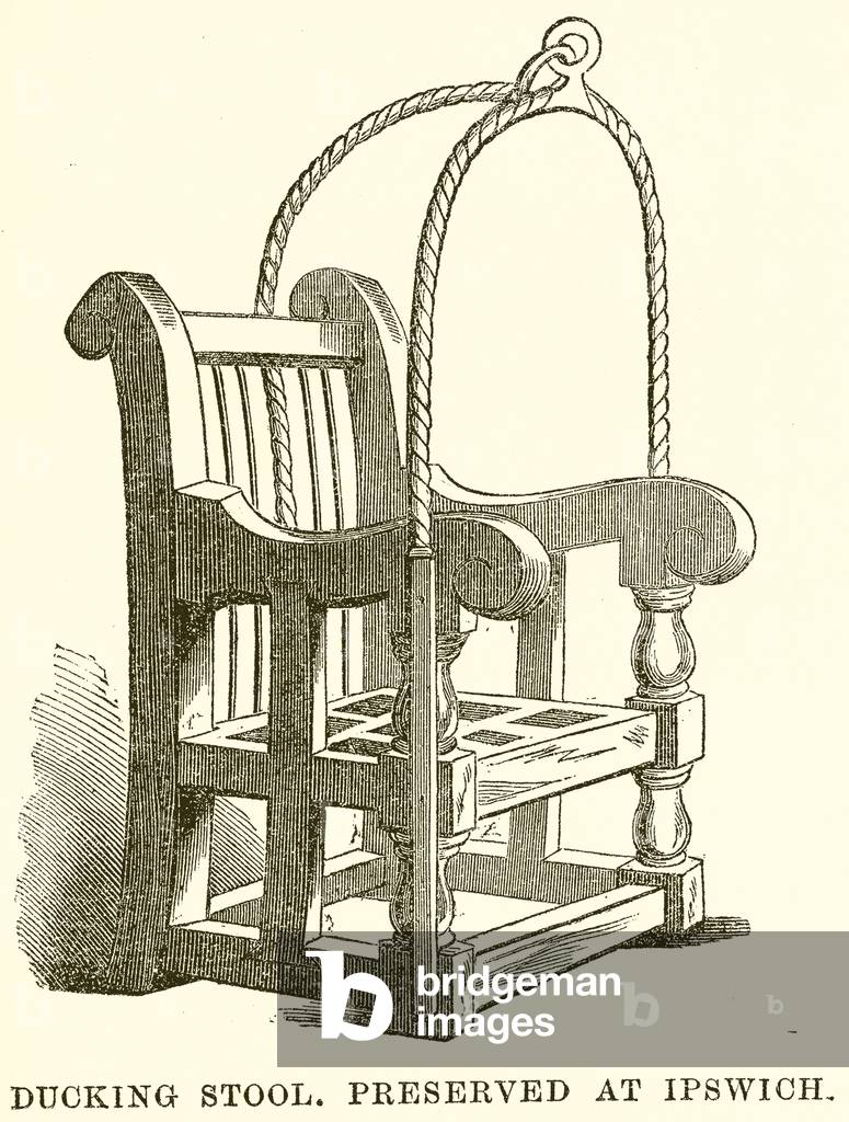 Ducking Stool. Preserved at Ipswich (engraving)