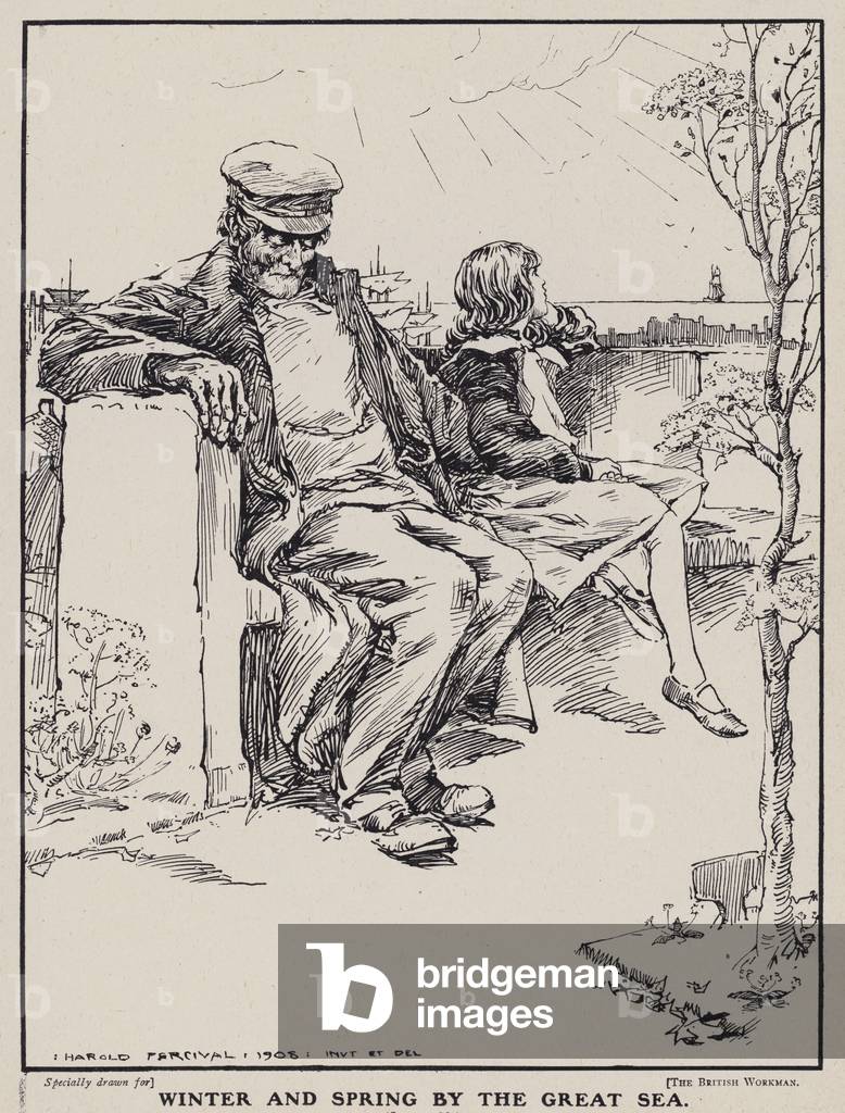 Winter and Spring by the Great Sea (litho)