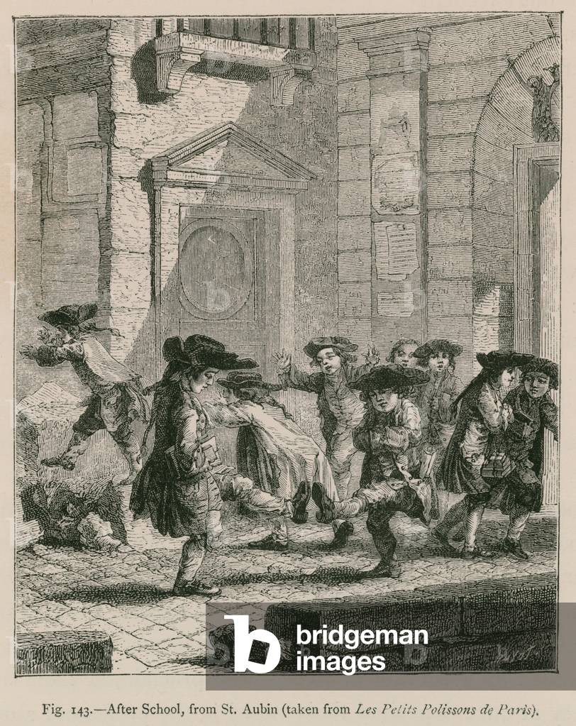After School, from St. Aubin (taken from Les Petits Polissons de Paris) (engraving)