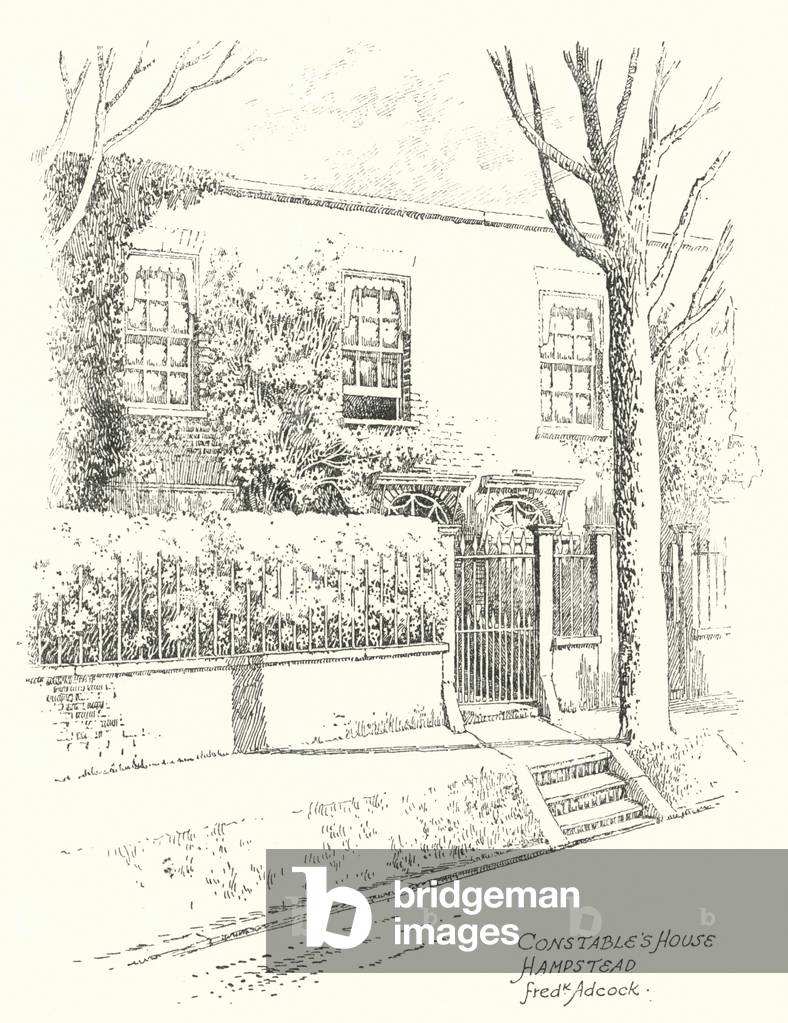 Constable's House, Hampstead (litho)