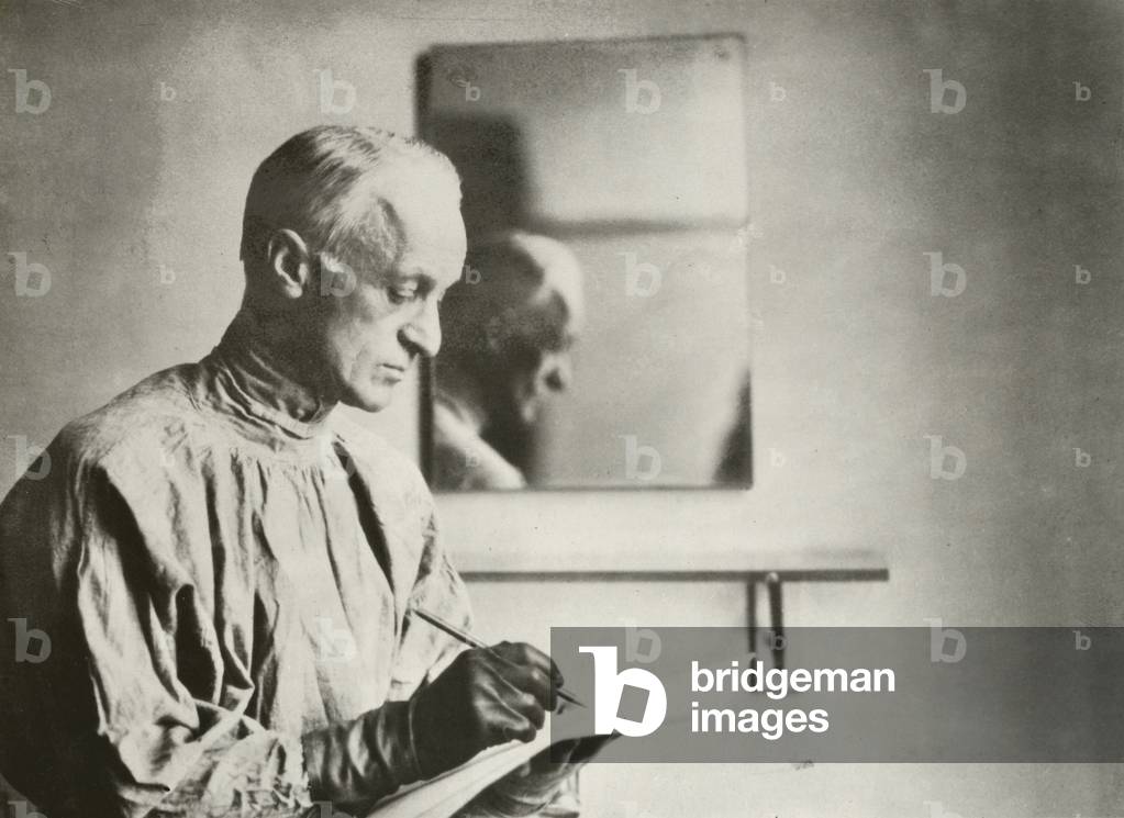 Harvey Cushing, neurosurgeon, portrait (b/w photo)