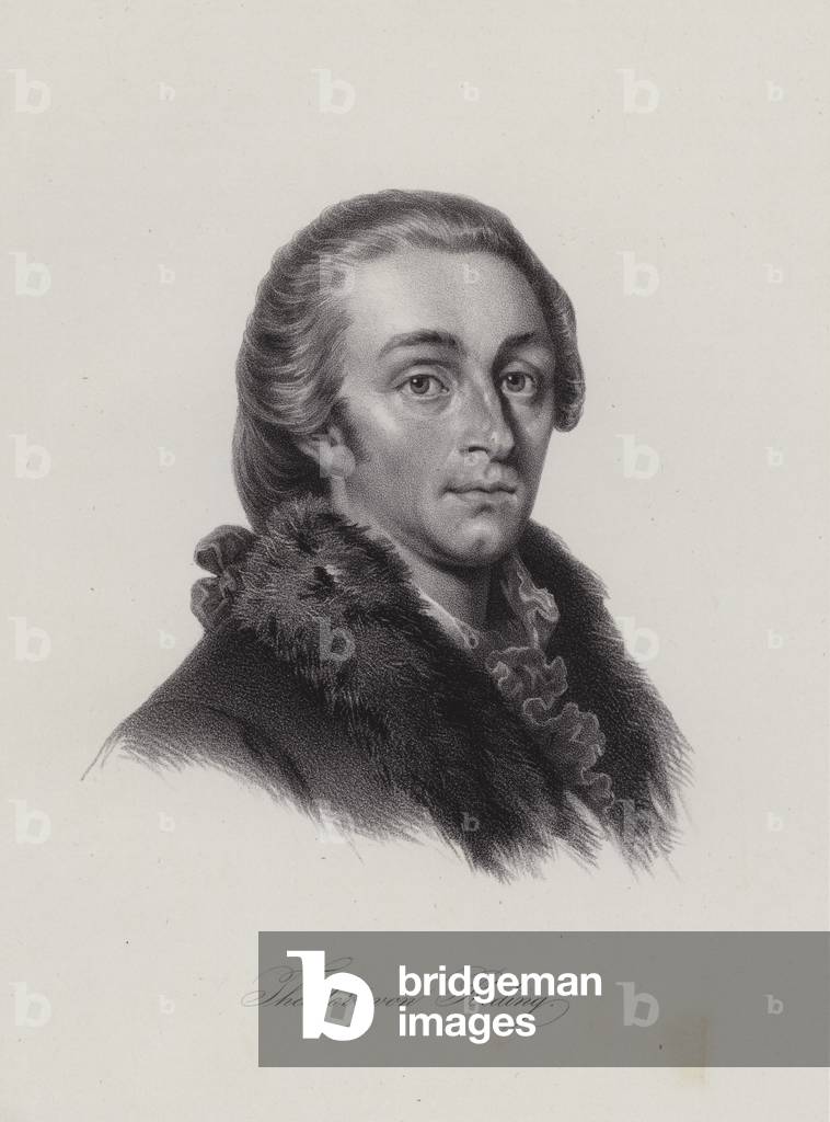 Theodor von Reding, Swiss-born Spanish general (engraving)