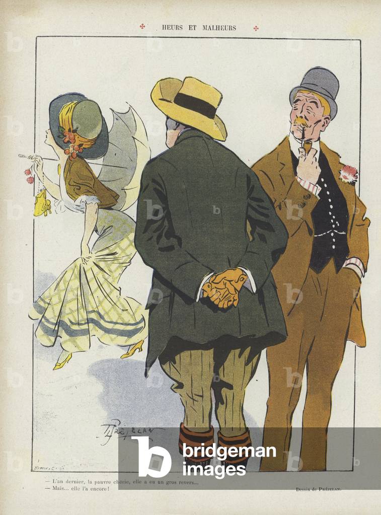 Illustration for Le Rire (colour litho)