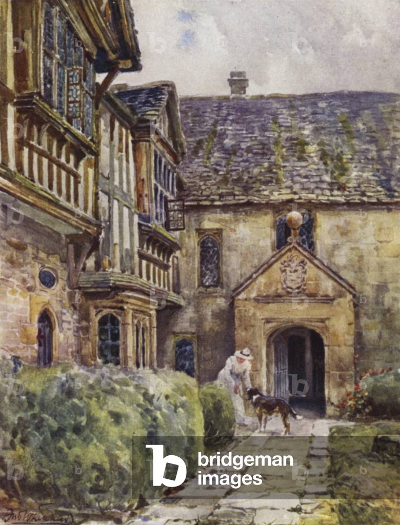 Little Wolford Manor-House (colour litho)