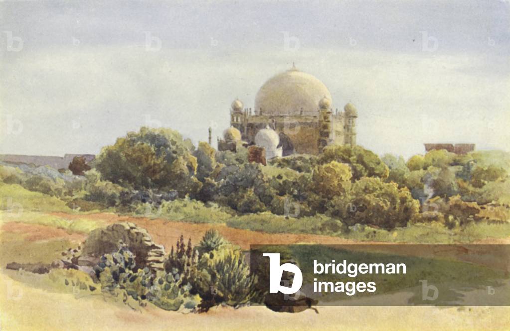 The Gol Gumbaz, Bijapur (colour litho)