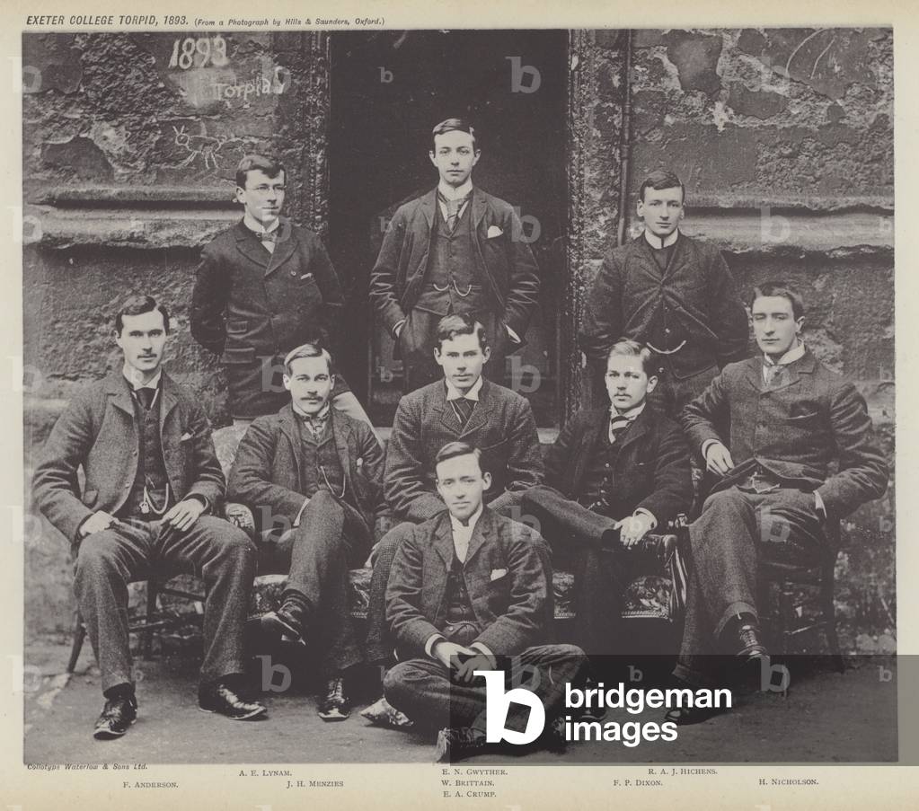 Exeter College Torpid, 1893 (b/w photo)