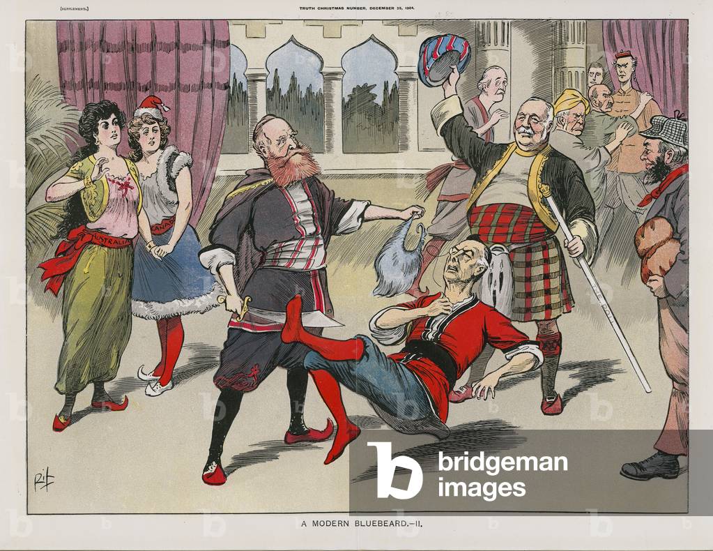 A Modern Bluebeard - II (colour litho)