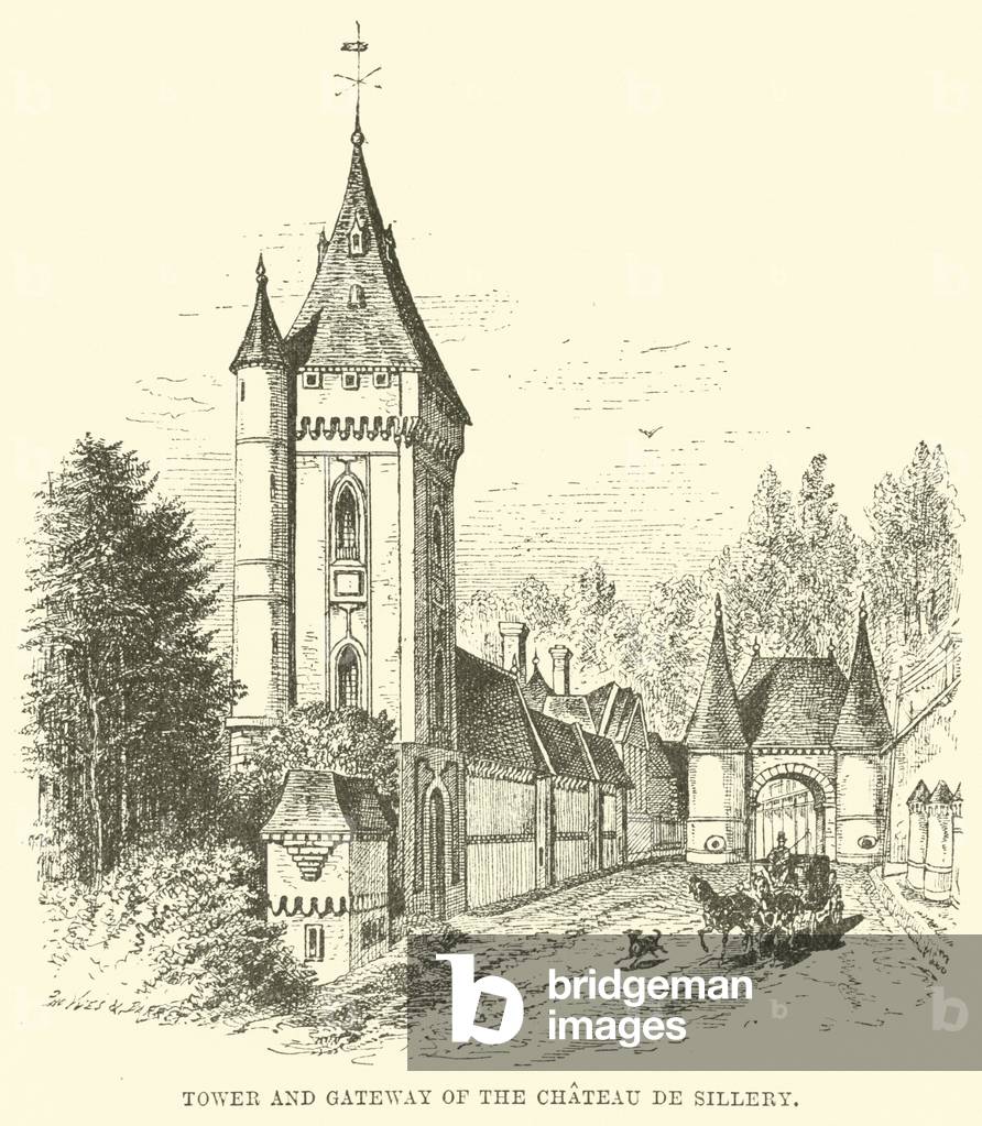Tower and Gateway of the Chateau de Sillery (engraving)