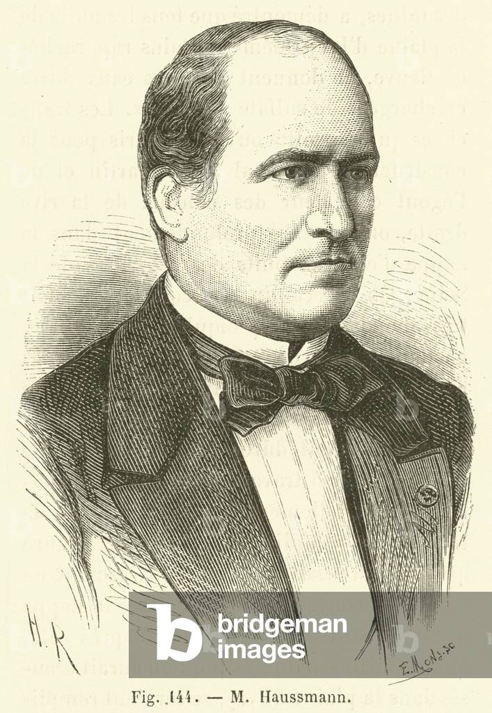Baron George Eugene Haussmann, 19th century (engraving)
