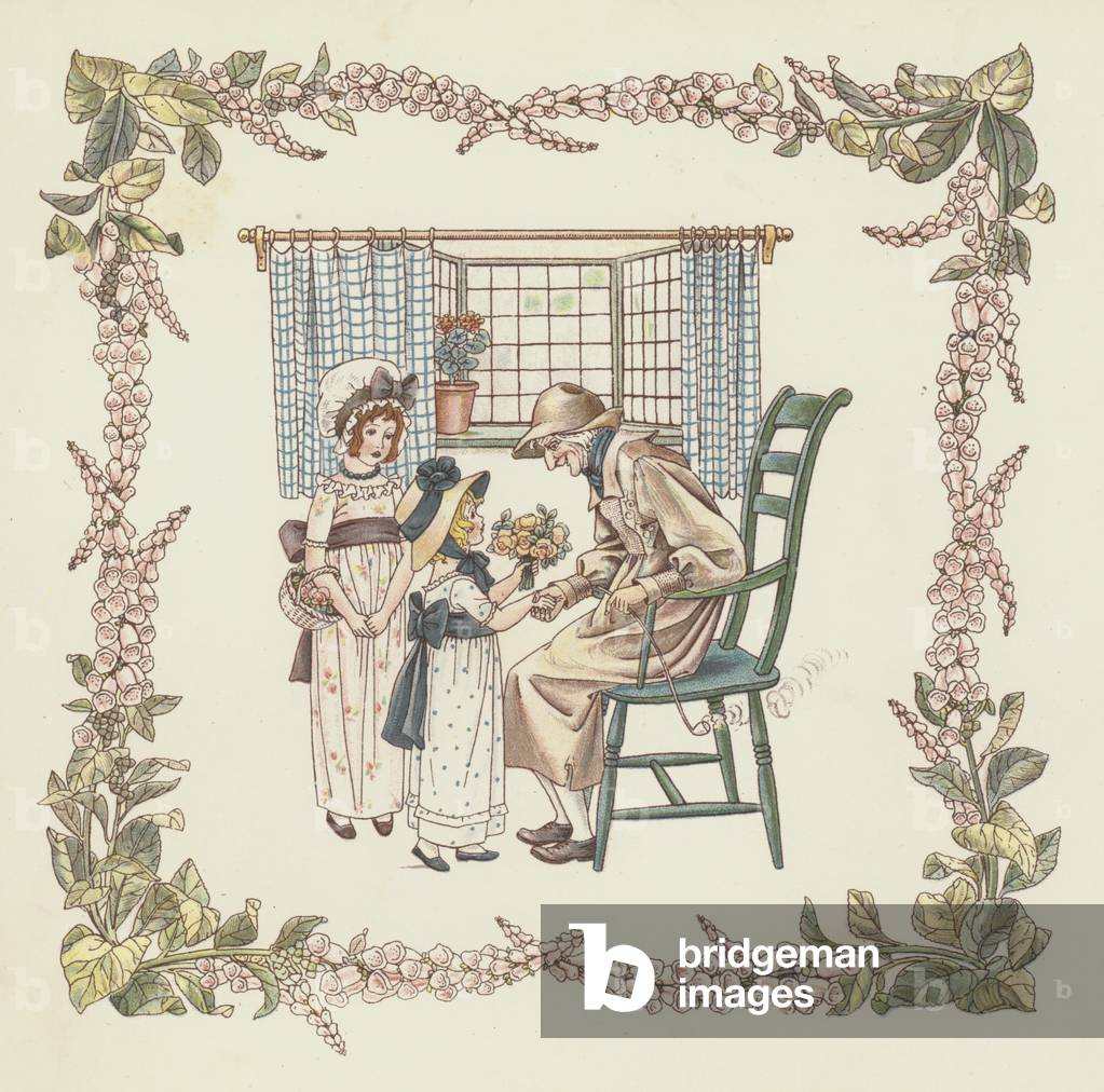 Mrs Leicester's School (colour litho)