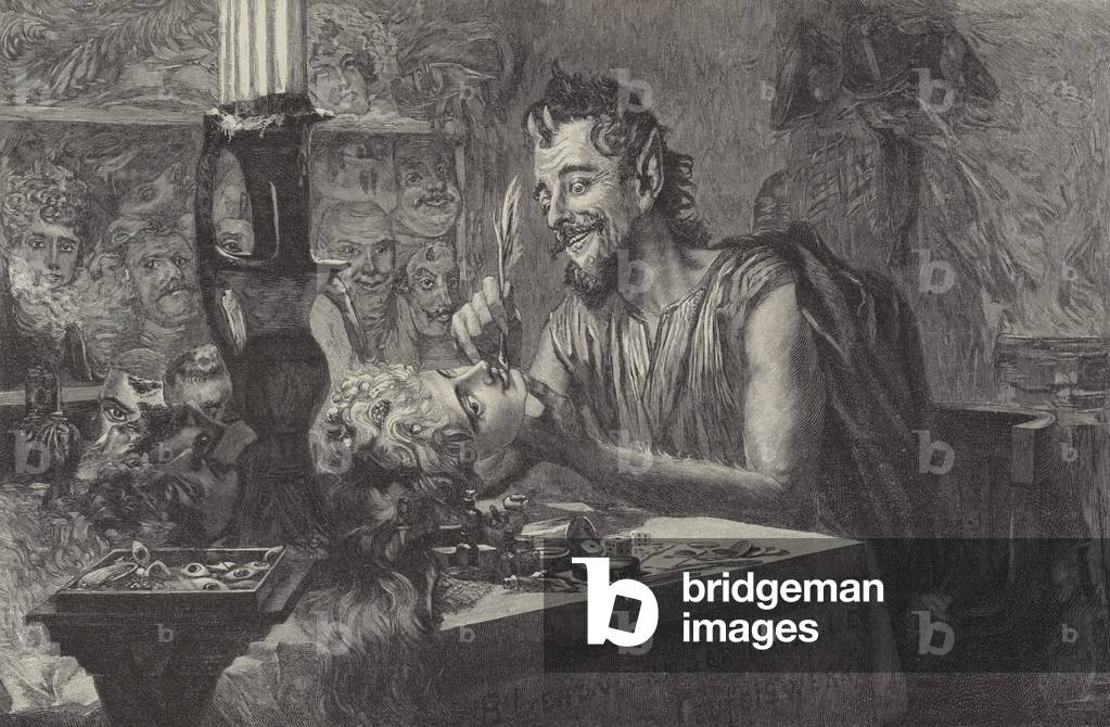 Der Teufel Schafft Masken (engraving)