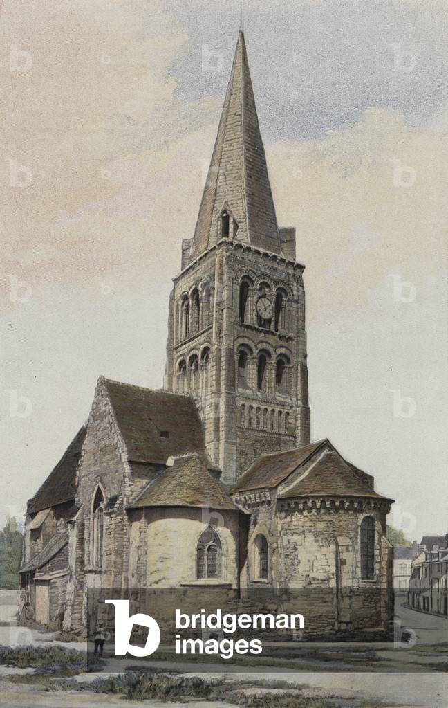 Chemille, Eglise Notre-Dame, Ensemble S E (colour photo)