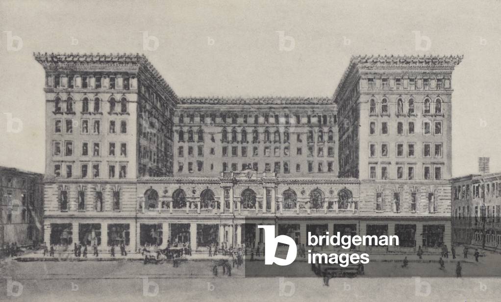 New Orleans: The St Charles Hotel (b/w photo)