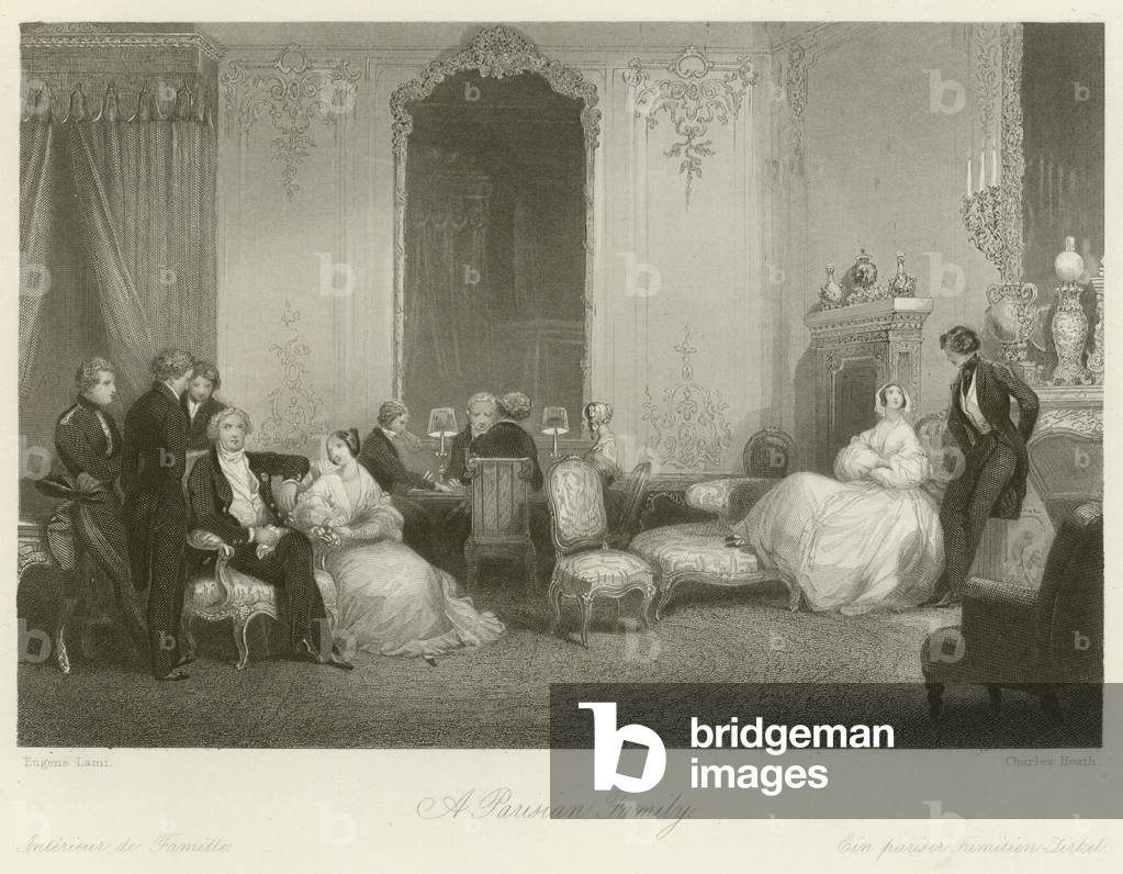 A Parisian family (engraving)