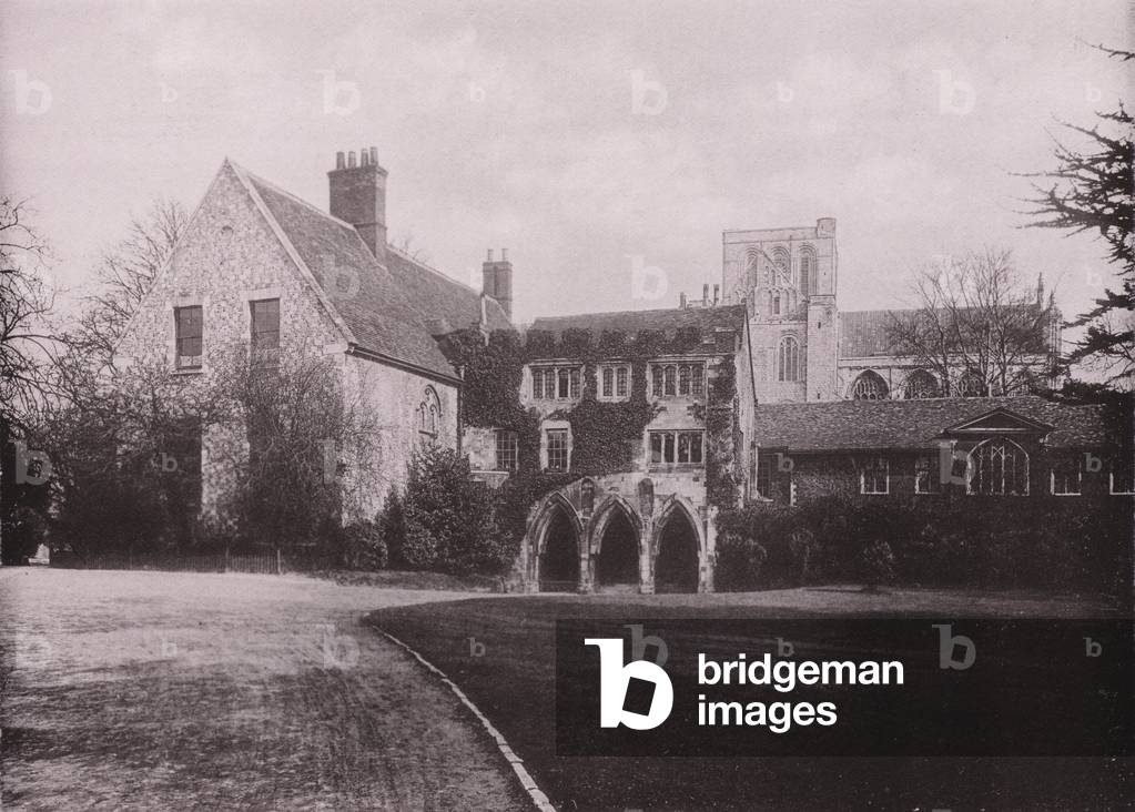 The Deanery, Winchester Cathedral (b/w photo)