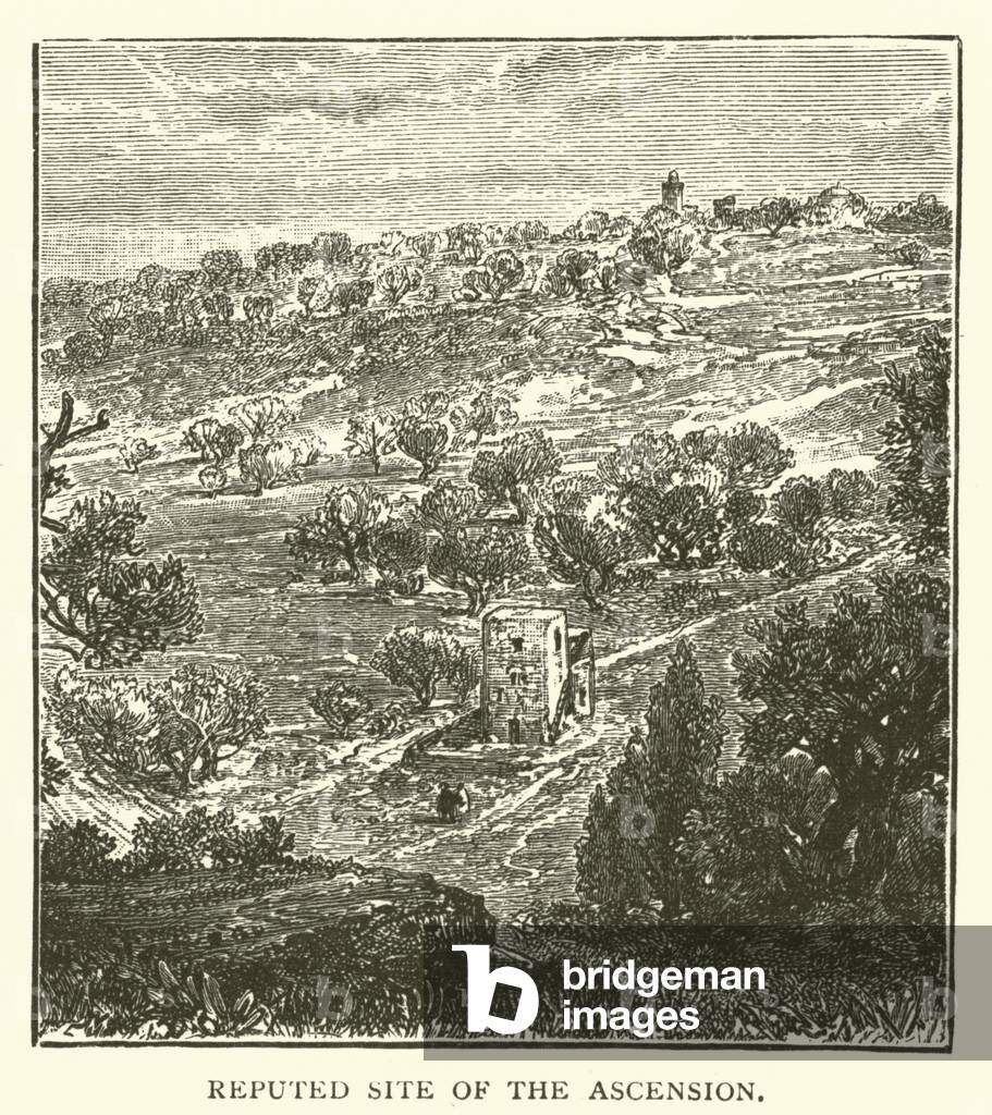 Reputed site of the ascension (engraving)
