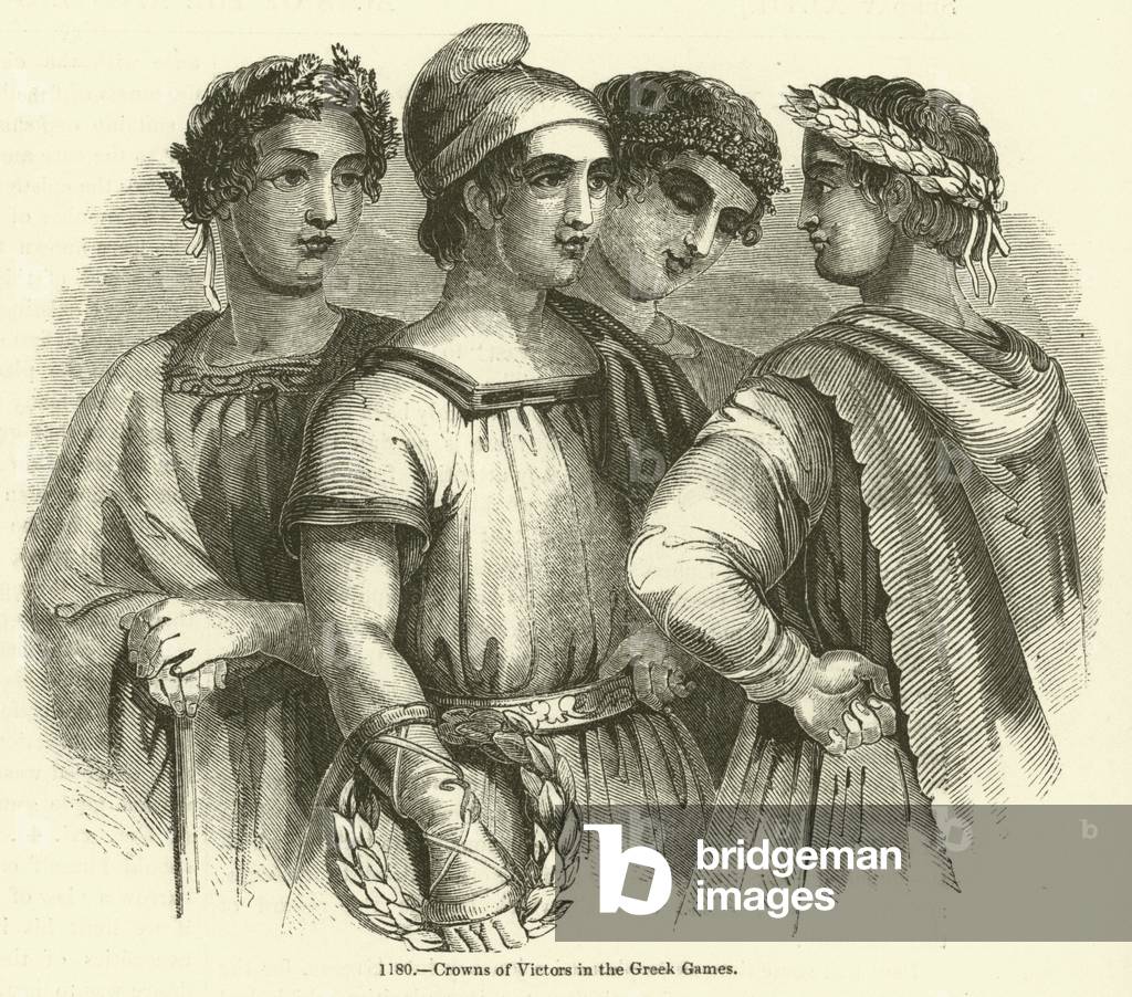 Crowns of Victors in the Greek Games (engraving)