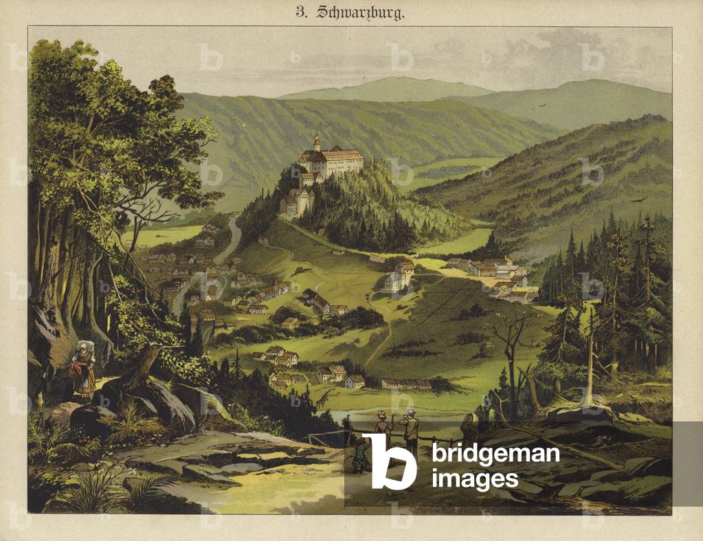 Schwarzburg (colour litho)