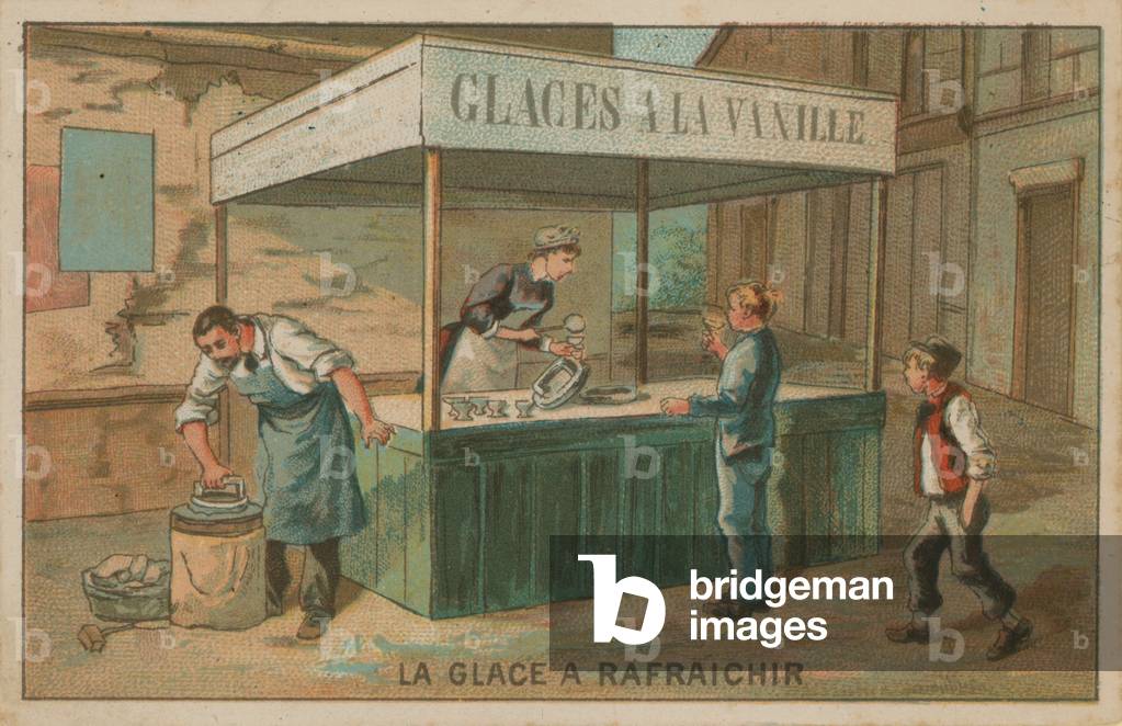 Refreshing ice cream (chromolitho)