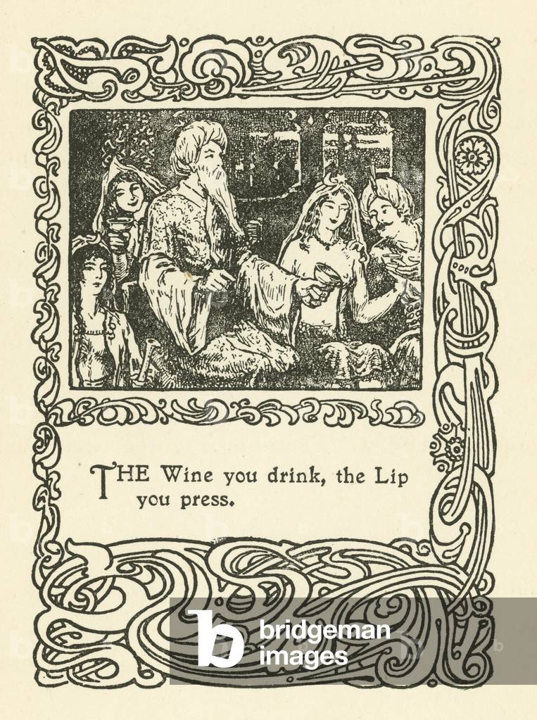 Illustration for Rubaiyat of Omar Khayyam (litho)