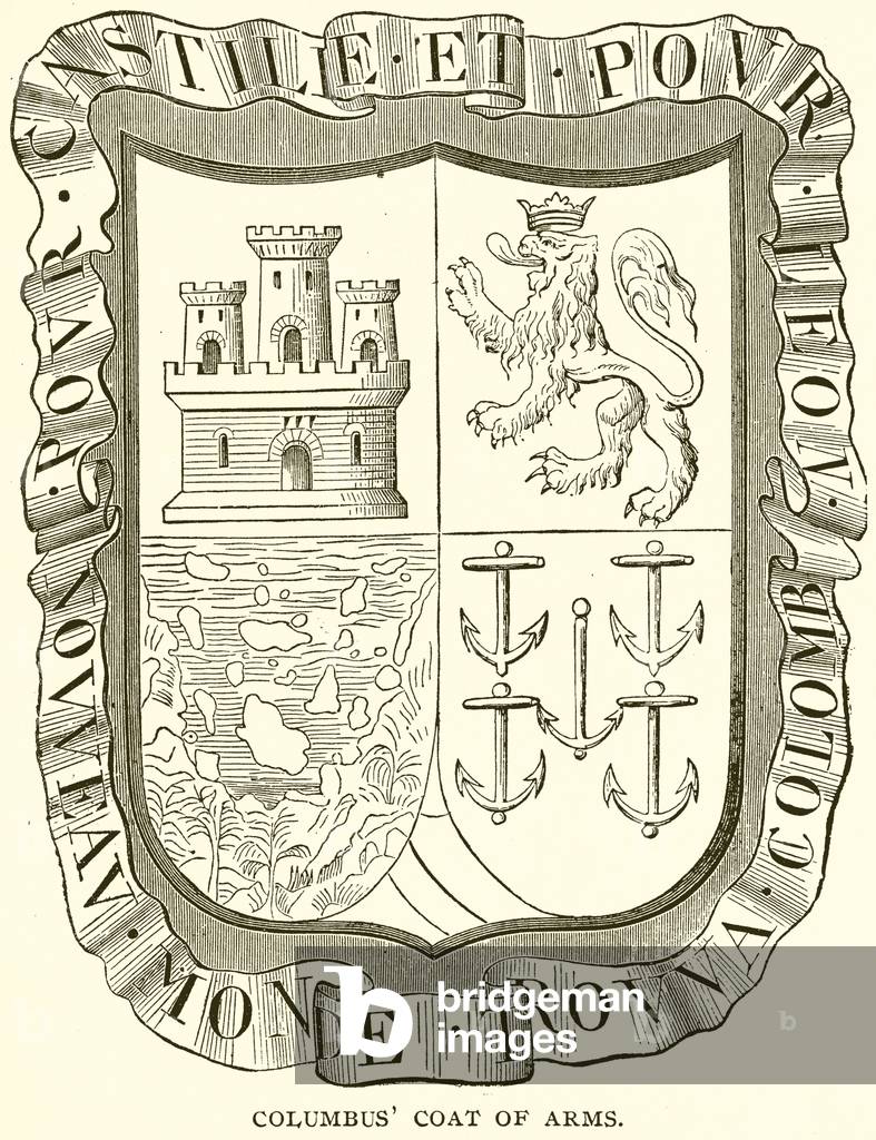 Columbus' Coat of Arms (engraving)