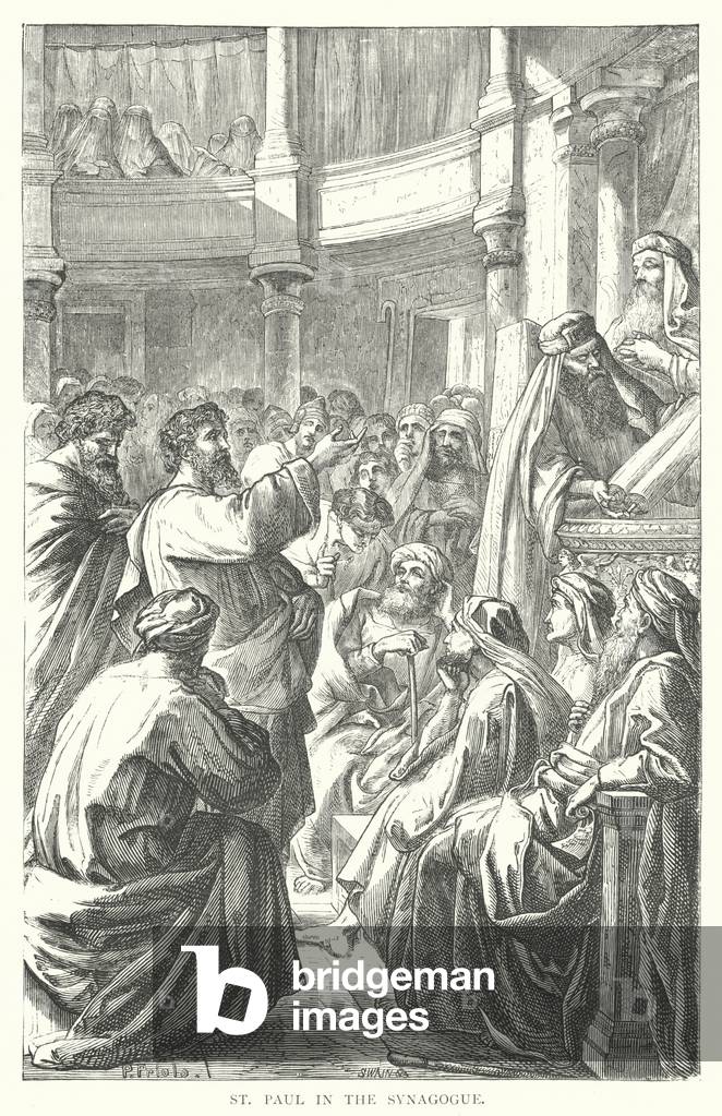 St Paul in the Synagogue (engraving)