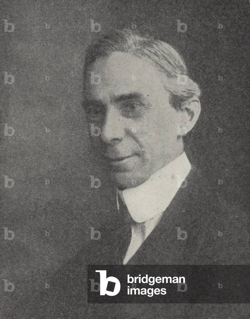 Bertrand Russell, English philosopher (b/w photo)